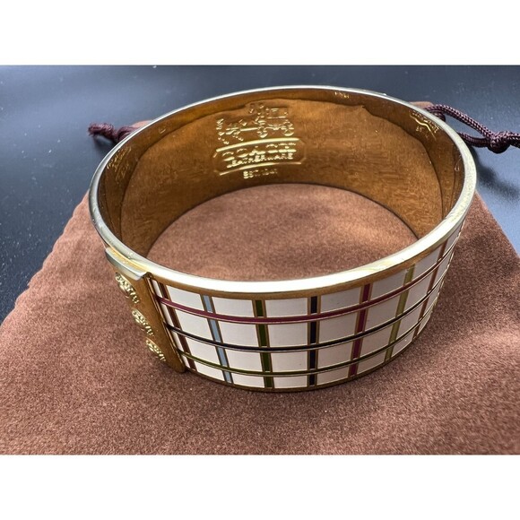 COACH Tattersall Plaid Bangle - Picture 8 of 9